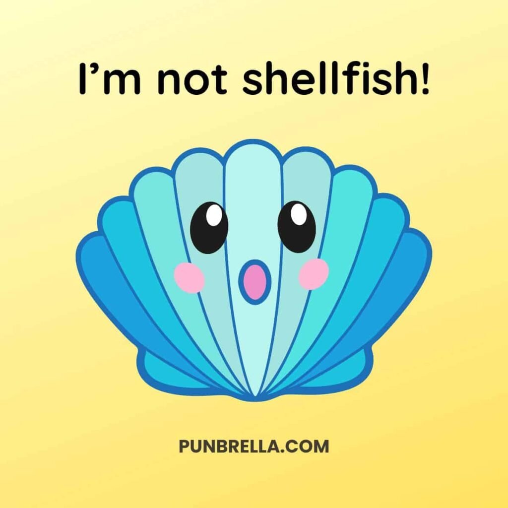 I'm not shellfish! - A kawaii sea shell