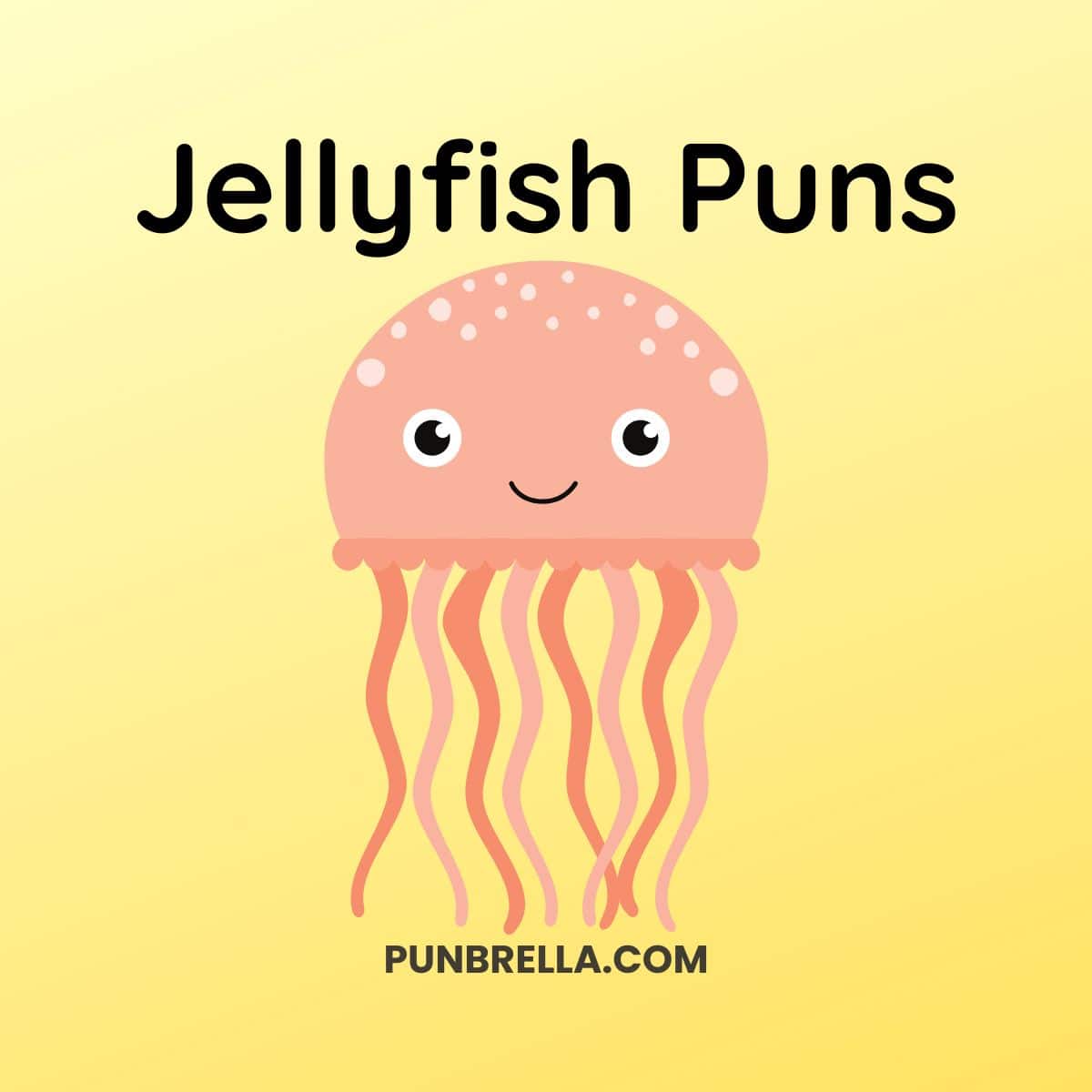 Jellyfish Puns - Cute cartoon jellyfish