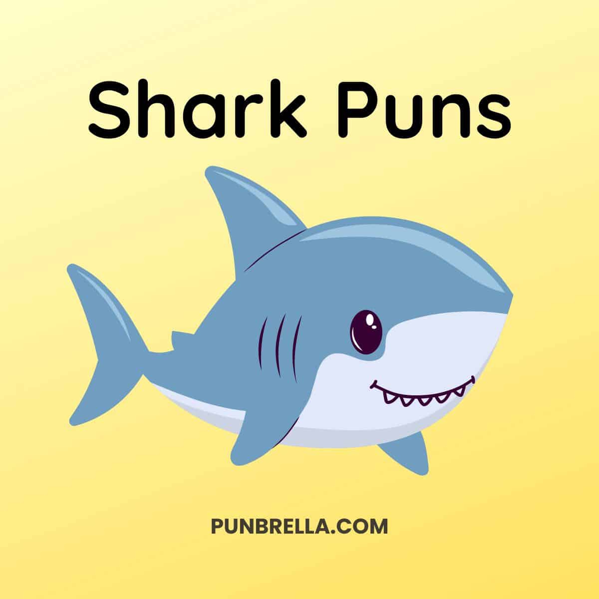 Shark Puns - Kawaii cartoon shark