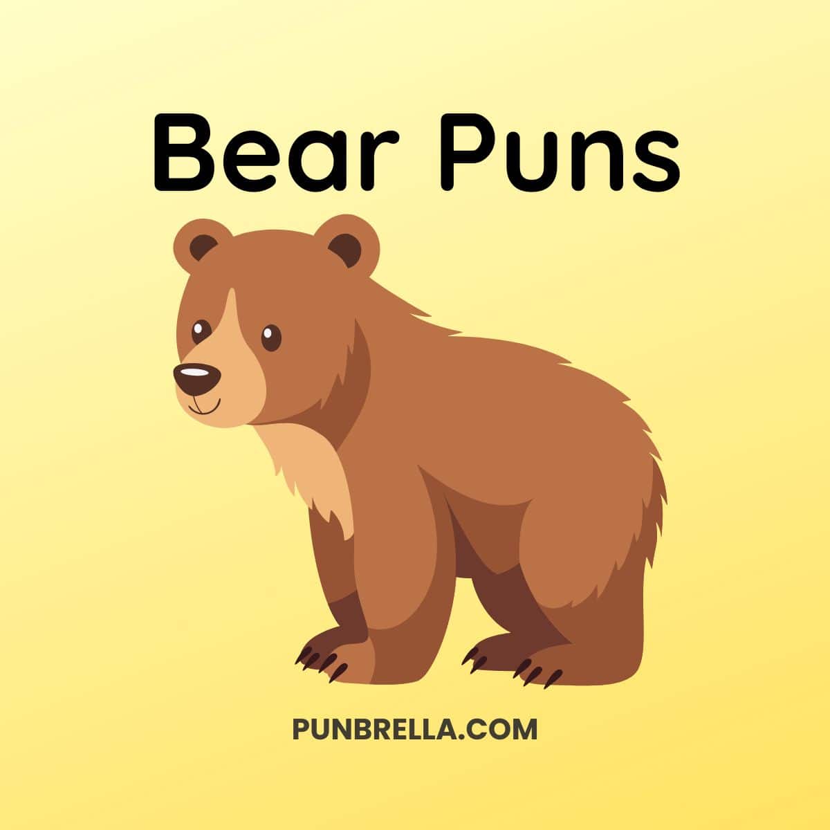 Bear Puns - Cute cartoon bear